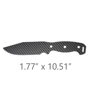 Carbon Fiber Knife Size: 1.77"x10.51"