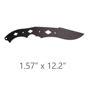 Carbon Fiber Knife, Size: 1.57"x12.2"