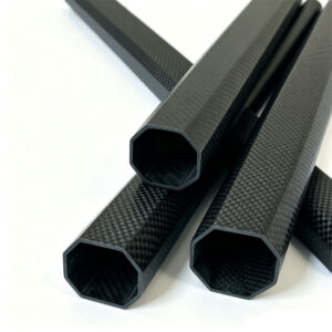 Carbon fiber octagonal tube, Regular shape IL1.8124"xIW1.8124"/OL1.970"xOW1.970", Length 39.37"
