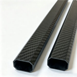 Carbon fiber octagonal tube, Oval shape IL1.0638"xIW0.6698"/OL1.1820"xOW0.7880", Length 39.37"